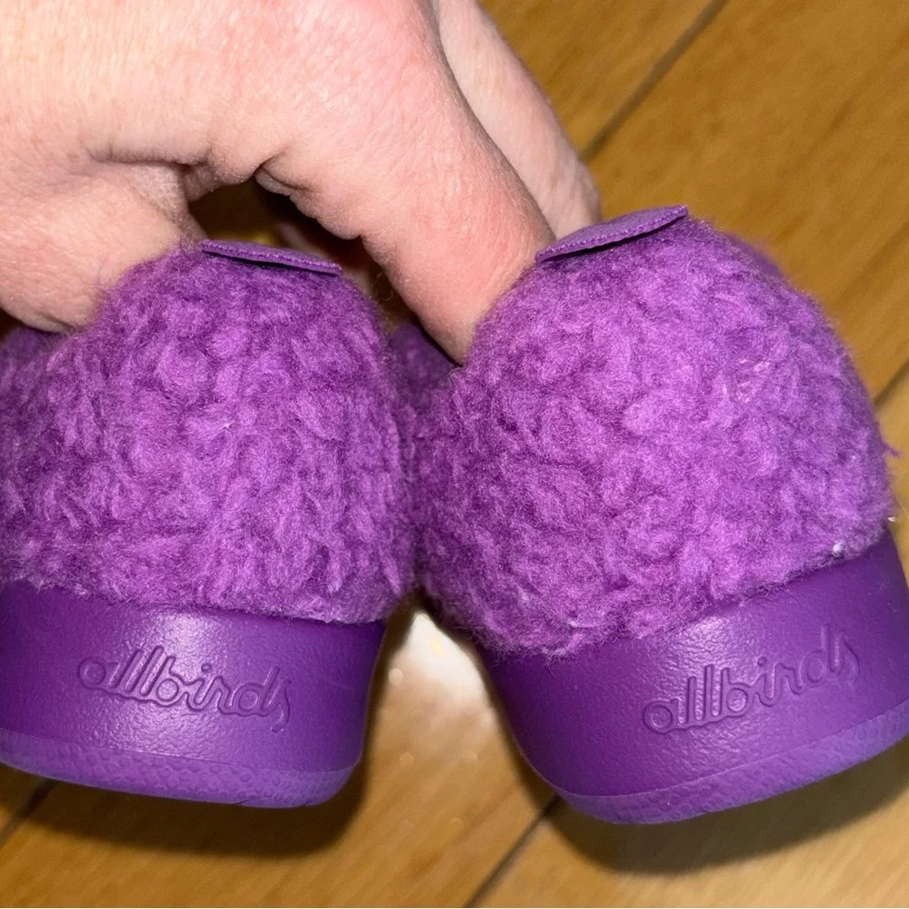 allbirds Kids Wool Sneakers in Deep Purple with Pink Accents - Picture 5 of 6